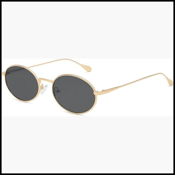 Metal Frame Polarized Sunglasses Retro Oval Vintage Style main image 7